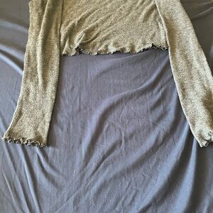 Bozzolo Dark Gray Knit Top